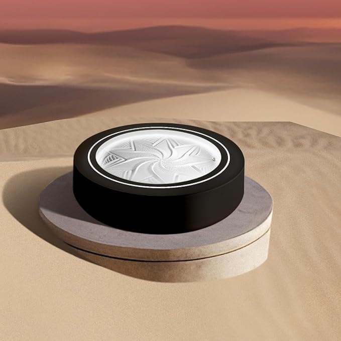 Compact app-controlled sandscape with rolling metal ball for relaxation and mindfulness