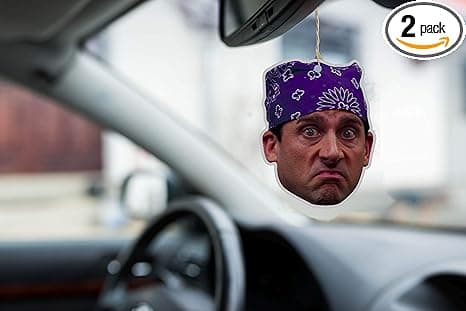 Prison Mike car air freshener inspired by Michael Scott from The Office TV show