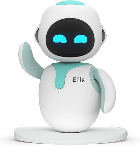 Small interactive robot toy with expressive face and touch responses—perfect for desks, kids, or lonely adults.