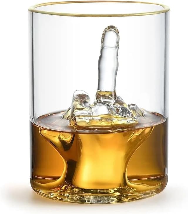 Drinks - Middle Finger Whiskey Glass