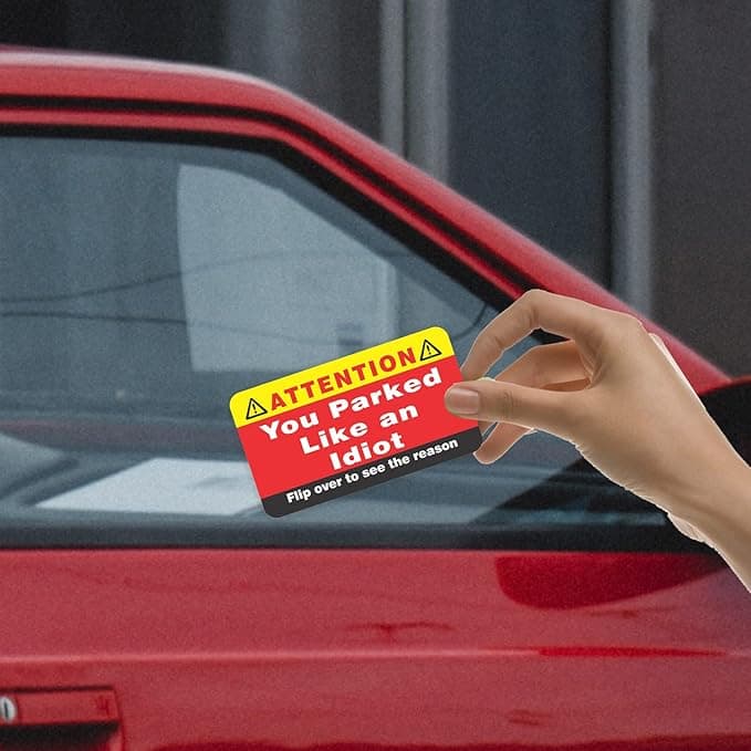 Funny “You Parked Like an Idiot” cards for calling out parking fails—perfect for prank-loving adults.