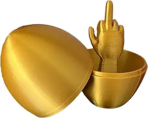 Plastic Easter egg cracking open to reveal a surprise finger — the ultimate prank for funny Easter baskets and jump-scare giggles