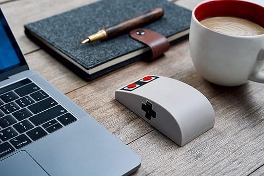 8Bitdo N30 wireless mouse styled like a classic NES controller for PC and macOS retro gaming fans