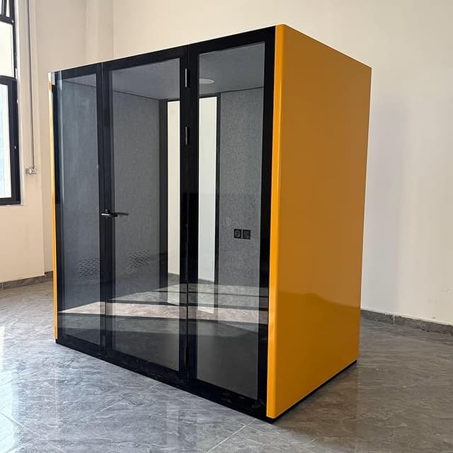 Large portable soundproof privacy pod for working, hiding, or pretending to be productive in total silence.